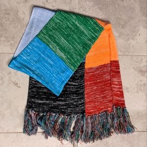 Colorful Long Woven Scarf